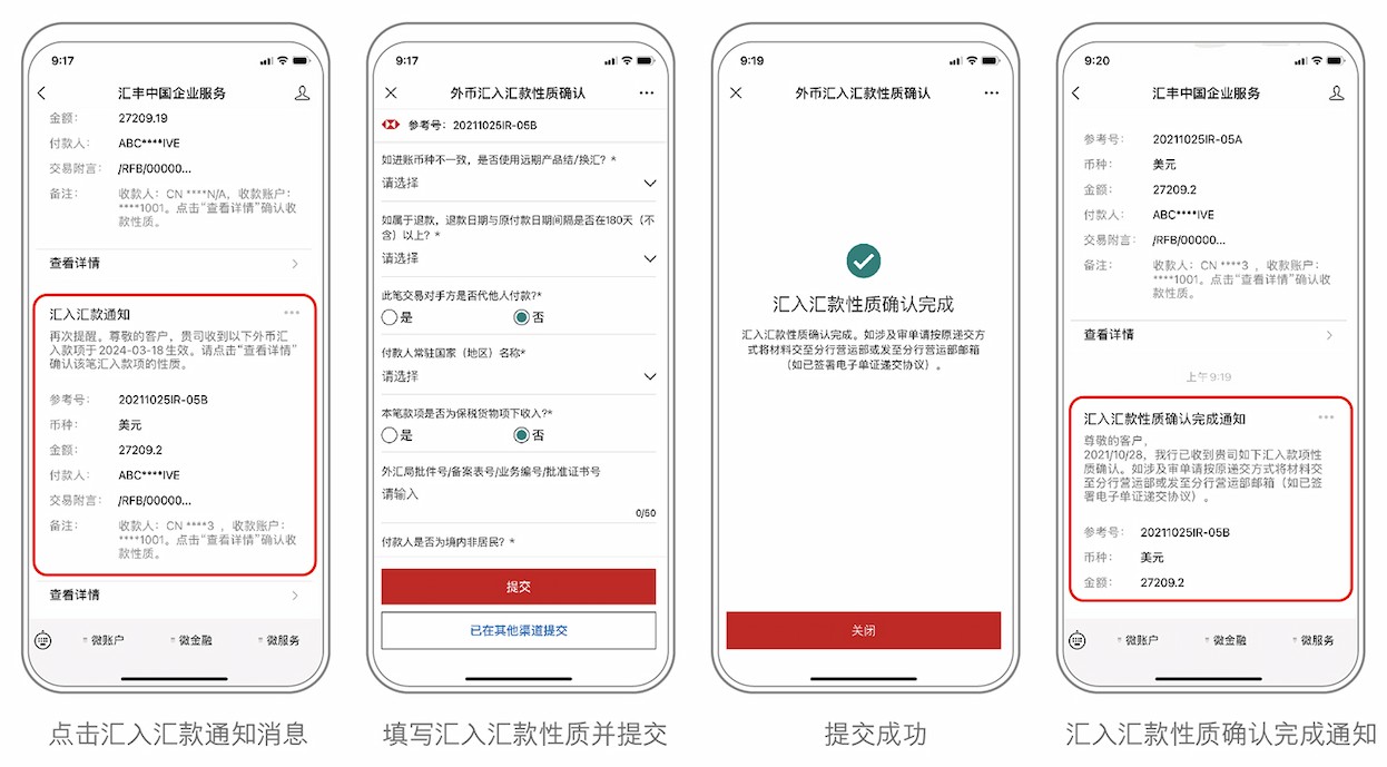 两步确认汇入汇款性质