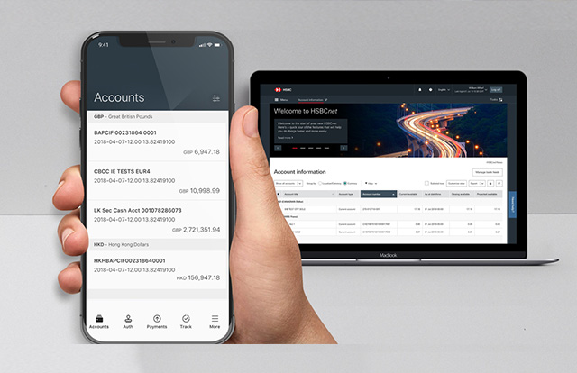 New interface of HSBCnet New interface of HSBCnet